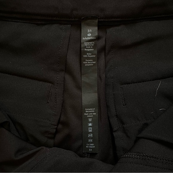 Lululemon Black Commision Pant Classic 32" - Picture 6 of 9